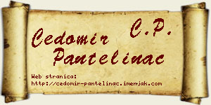 Čedomir Pantelinac vizit kartica